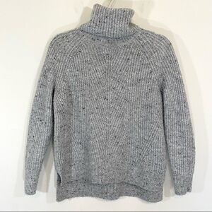 Madewell Donegal Mercer Turtleneck Sweater in Coziest Yarn Heather Grey Gray S